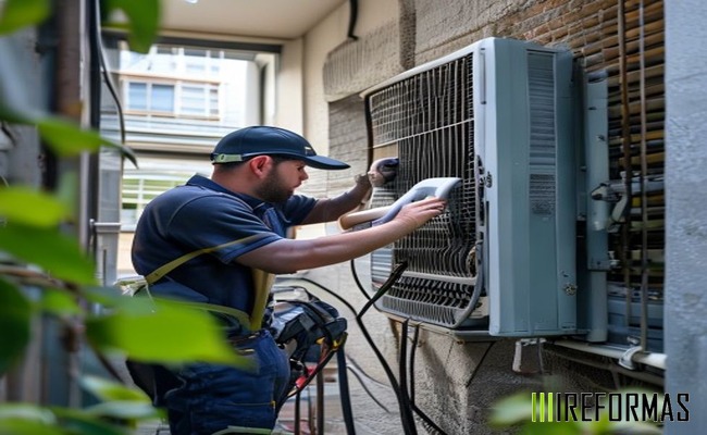 mantenimiento de bomba de calor aerotérmica