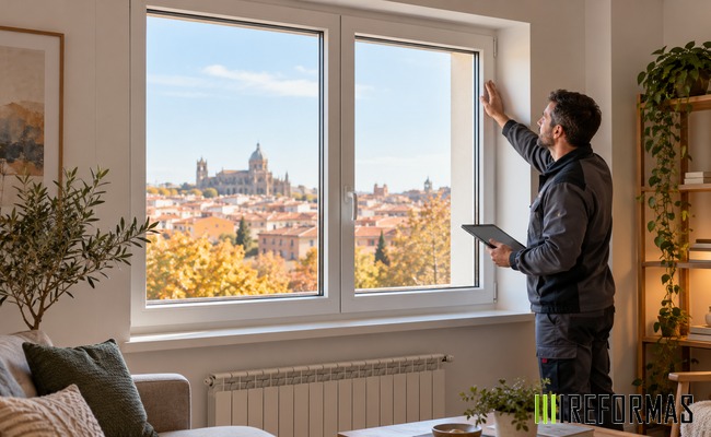 ventana eficiente después de corregir puentes térmicos